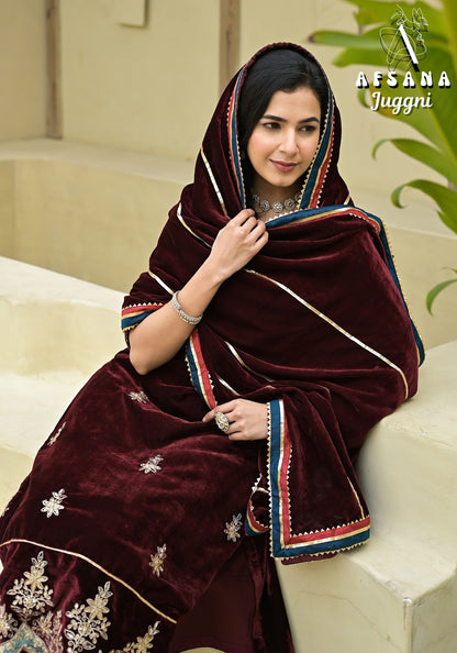 Juggni Afsana Readymade Velvet Suits Supplier Ahmedabad
