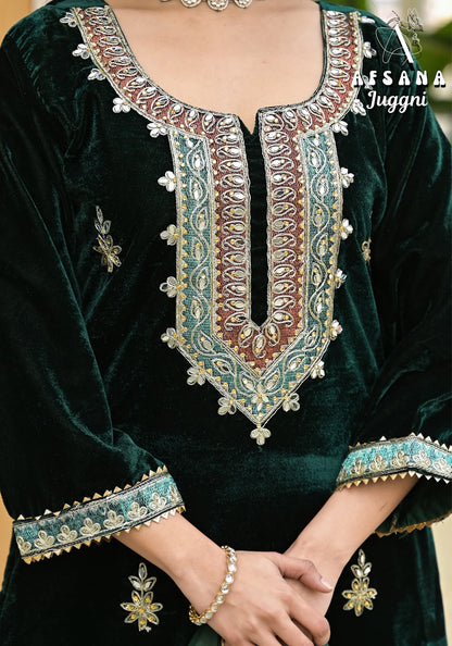 Juggni Afsana Readymade Velvet Suits Supplier Ahmedabad