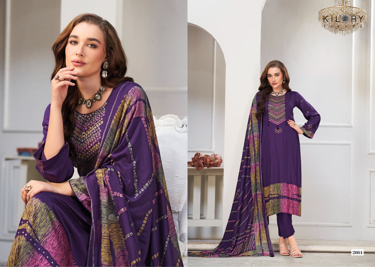 Juggni Kilory Gaji Silk Pant Style Suits Wholesaler India
