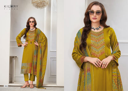 Juggni Kilory Gaji Silk Pant Style Suits Wholesaler India
