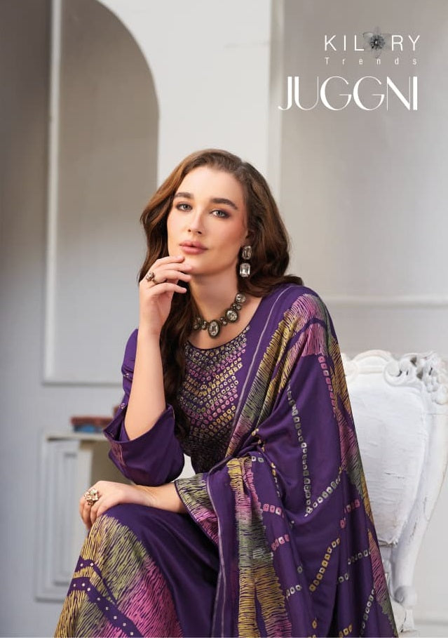 Juggni Kilory Gaji Silk Pant Style Suits Wholesaler India
