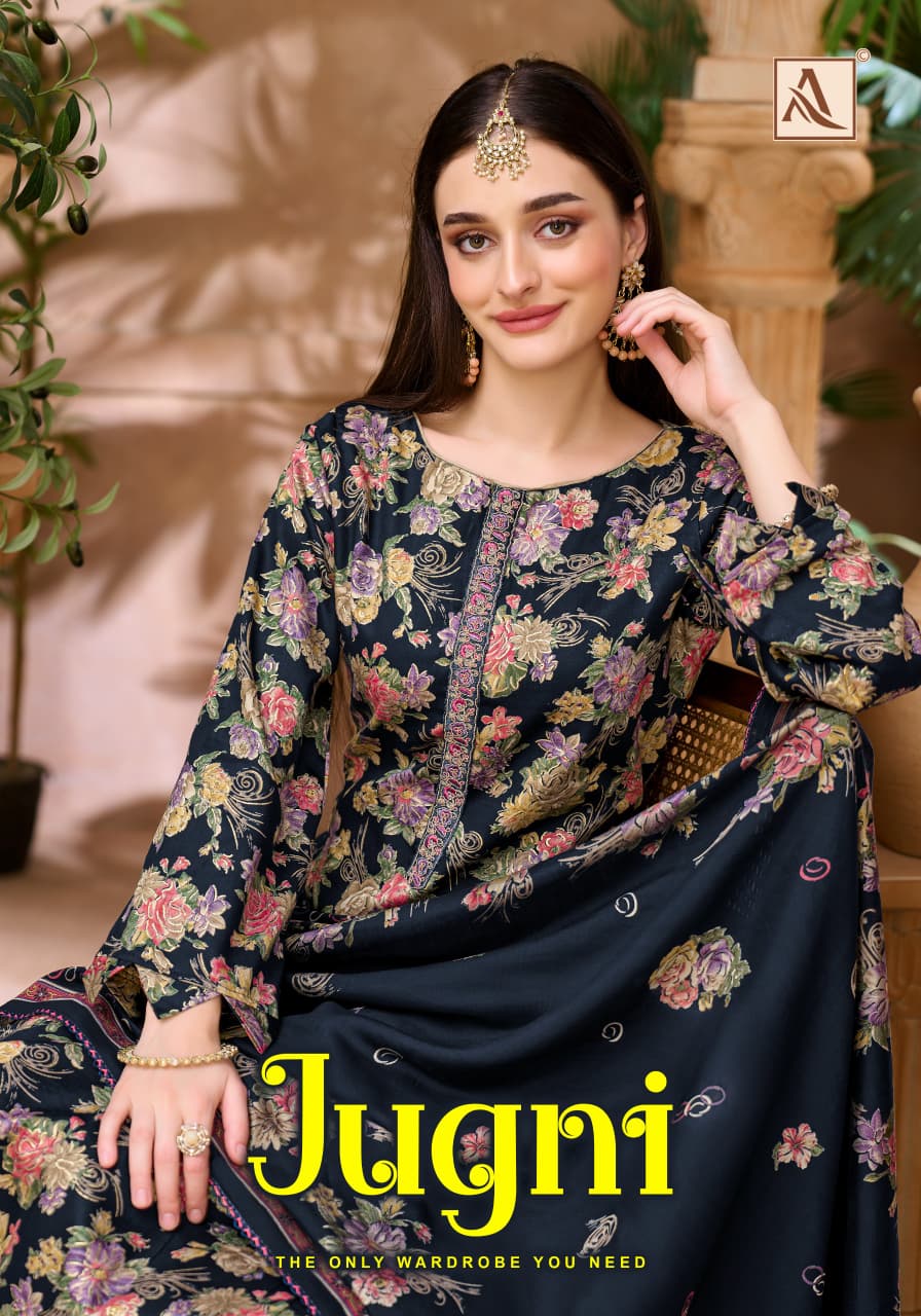Jugni Alok Pure Zam Karachi Salwar Suits Manufacturer India