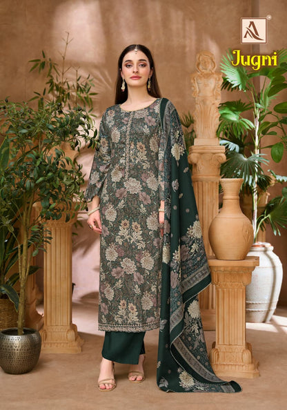 Jugni Alok Pure Zam Karachi Salwar Suits Manufacturer India