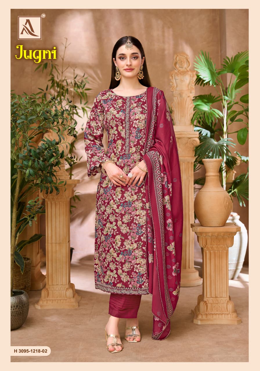 Jugni Alok Pure Zam Karachi Salwar Suits Manufacturer India