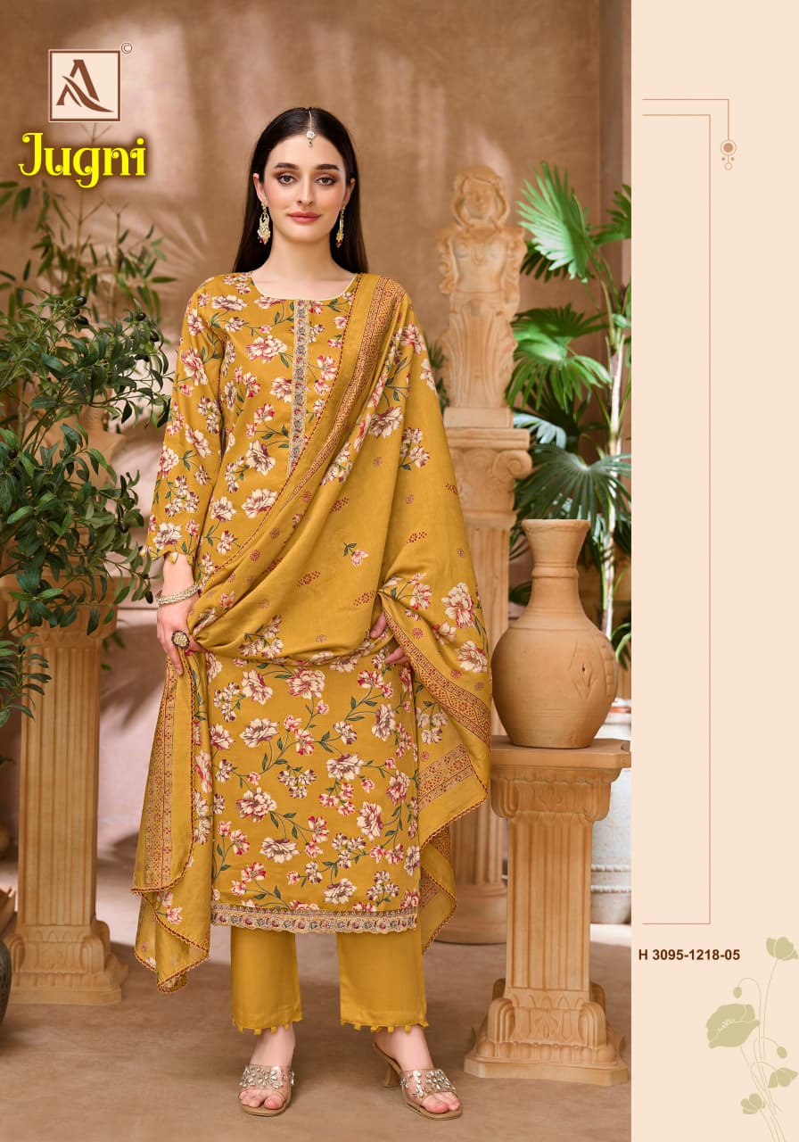 Jugni Alok Pure Zam Karachi Salwar Suits Manufacturer India