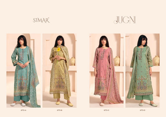 Jugni Simar Cotton Pant Style Suits Manufacturer Ahmedabad