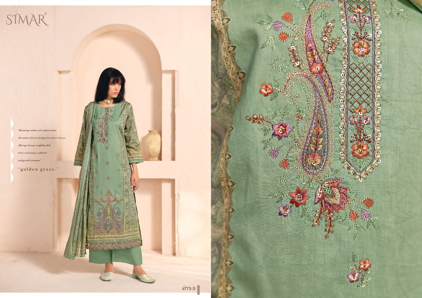 Jugni Simar Cotton Pant Style Suits Manufacturer Ahmedabad