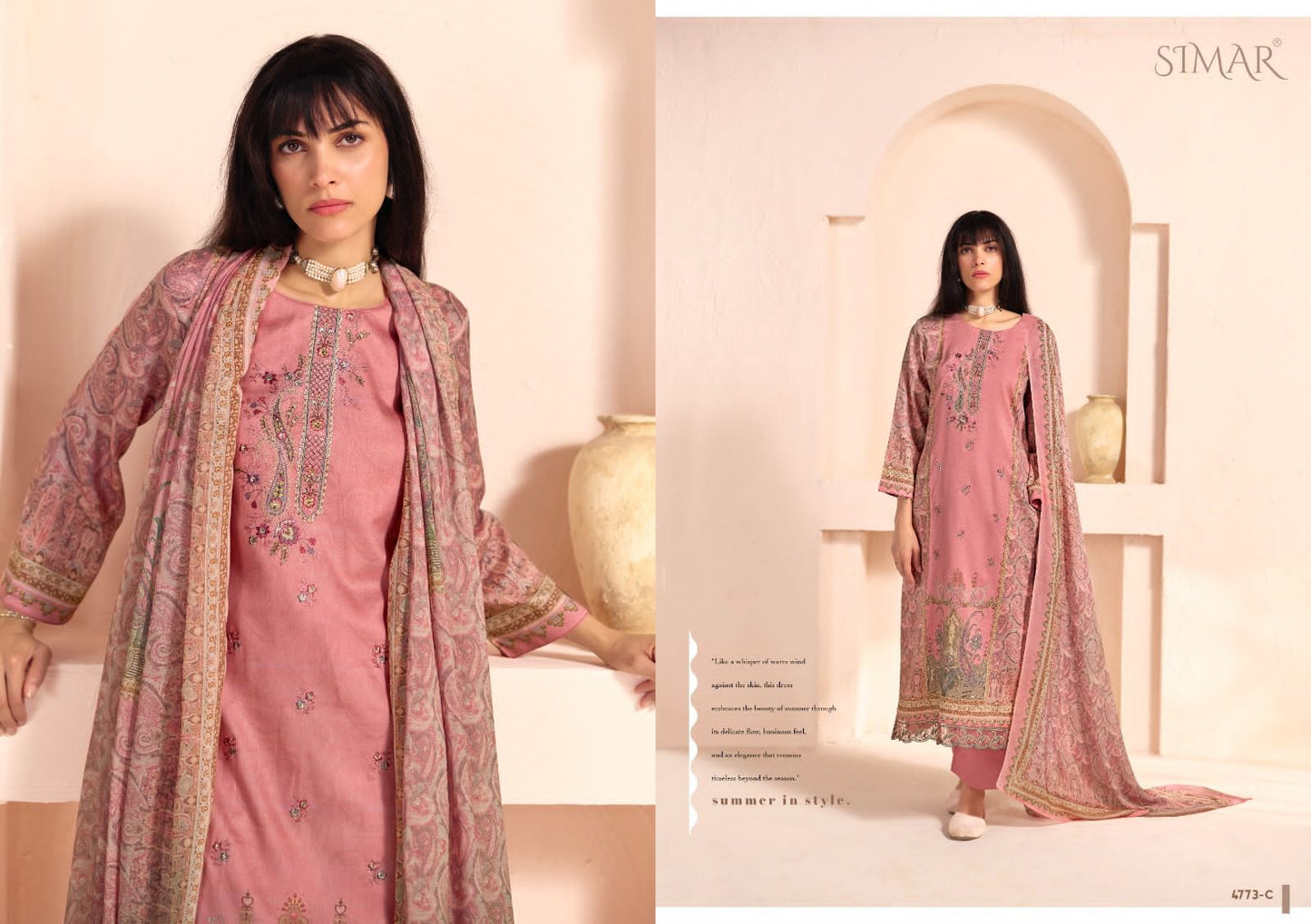 Jugni Simar Cotton Pant Style Suits Manufacturer Ahmedabad