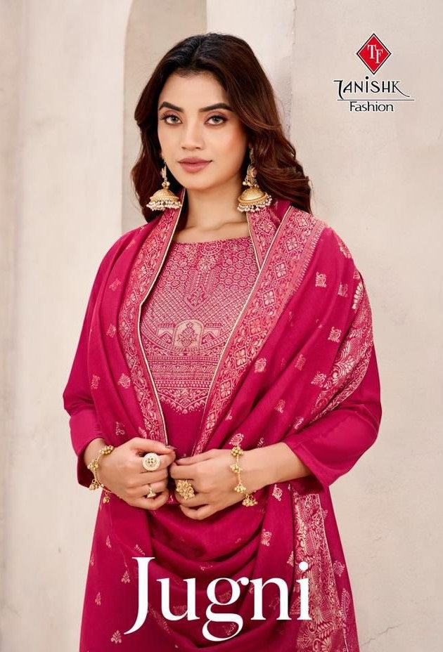 Jugni Tanishk Fashion Muslin Jacquard Pant Style Suits Exporter India