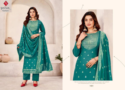 Jugni Tanishk Fashion Muslin Jacquard Pant Style Suits Exporter India