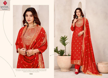 Jugni Tanishk Fashion Muslin Jacquard Pant Style Suits Exporter India