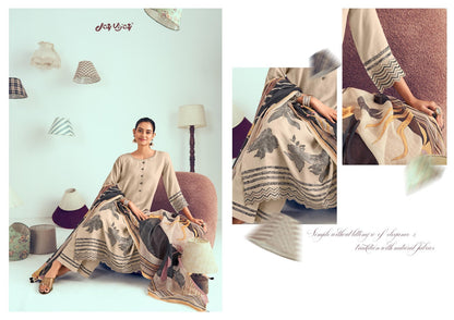 Jugnu Jay Vijay Chanderi Pant Style Suits Supplier Gujarat