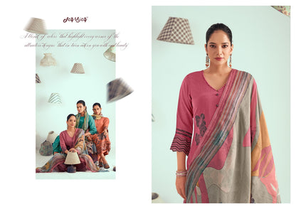 Jugnu Jay Vijay Chanderi Pant Style Suits Supplier Gujarat