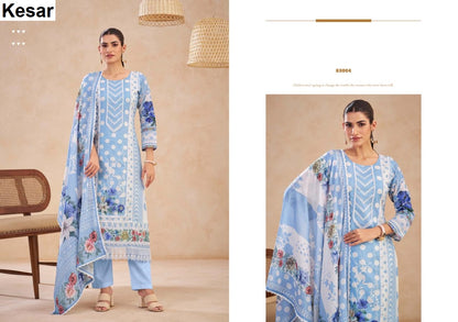 Jugnu Kesar Lawn Karachi Salwar Suits Exporter India
