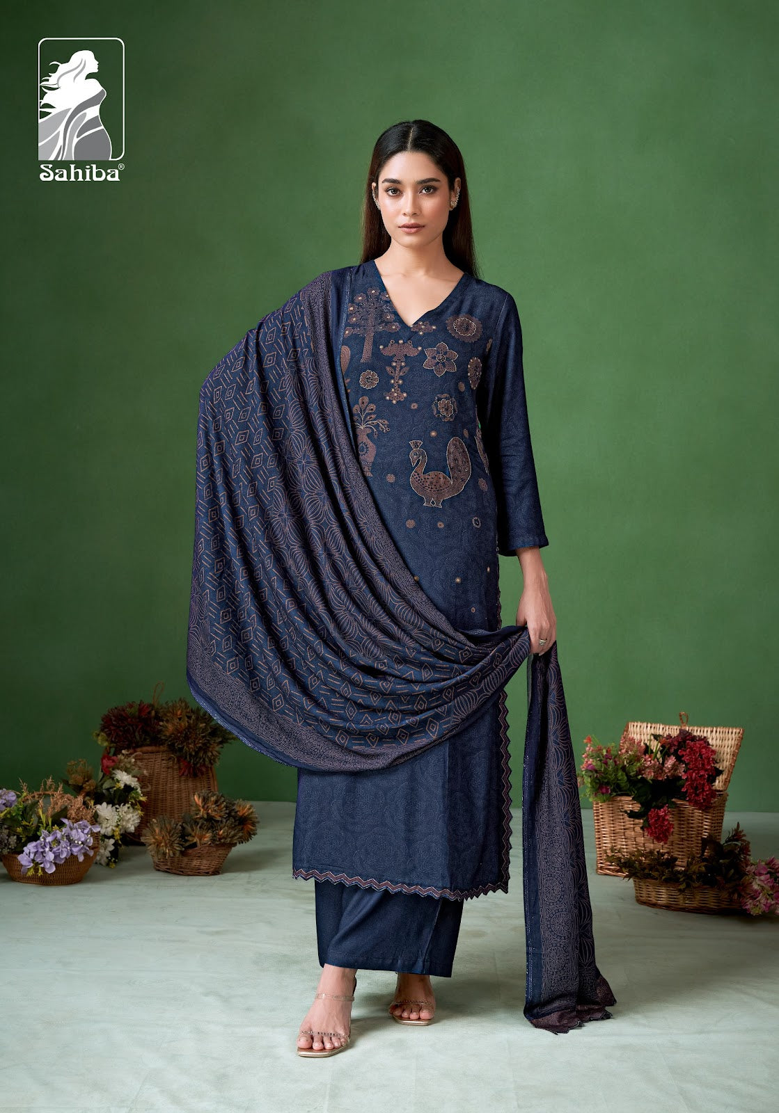 Jugnuma Sahiba Pashmina Suits Supplier Gujarat