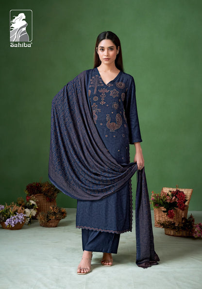 Jugnuma Sahiba Pashmina Suits Supplier Gujarat