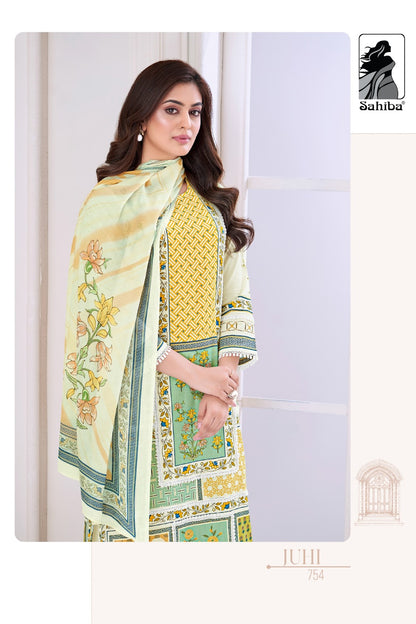 Juhi Sahiba Pure Cotton Pant Style Suits Wholesaler India