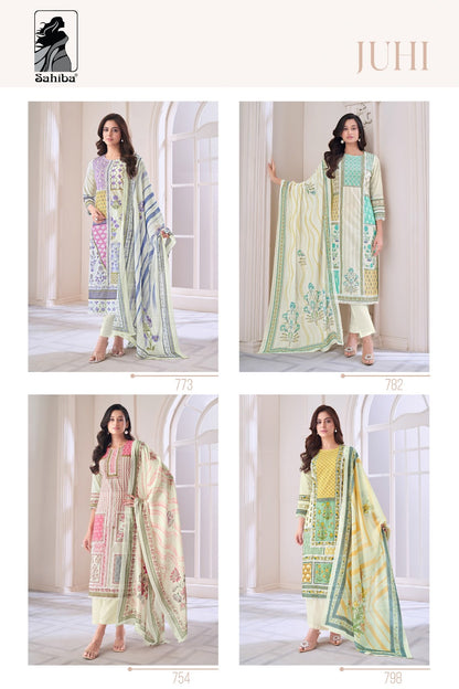 Juhi Sahiba Pure Cotton Pant Style Suits Wholesaler India
