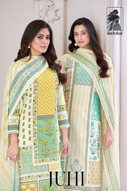 Juhi Sahiba Pure Cotton Pant Style Suits Wholesaler India