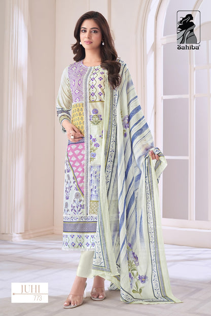 Juhi Sahiba Pure Cotton Pant Style Suits Wholesaler India