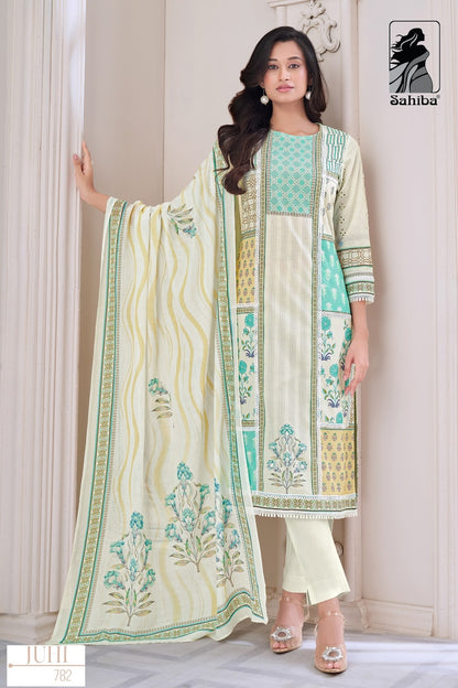 Juhi Sahiba Pure Cotton Pant Style Suits Wholesaler India