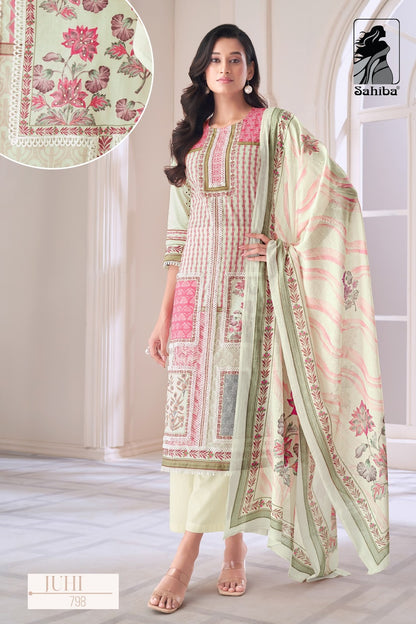 Juhi Sahiba Pure Cotton Pant Style Suits Wholesaler India