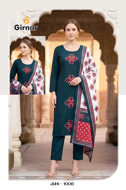 Juhi Vol 1 Girnar Readymade Cotton Pant Suits Supplier Gujarat