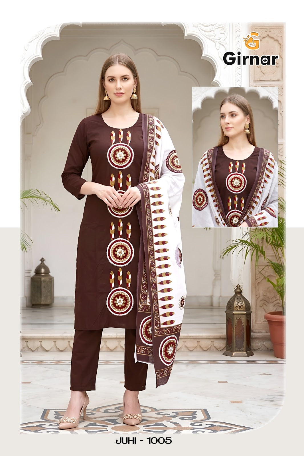 Juhi Vol 1 Girnar Readymade Cotton Pant Suits Supplier Gujarat