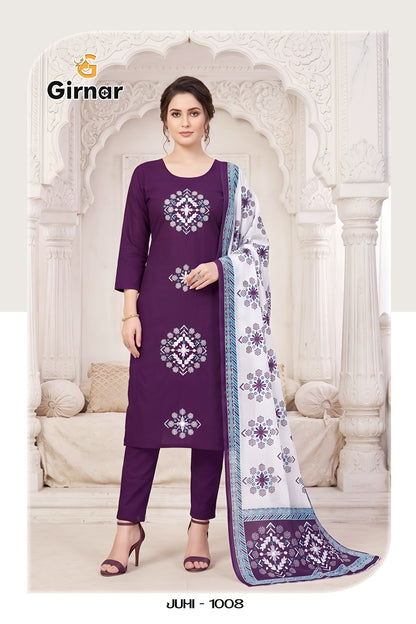 Juhi Vol 1 Girnar Readymade Cotton Pant Suits Supplier Gujarat
