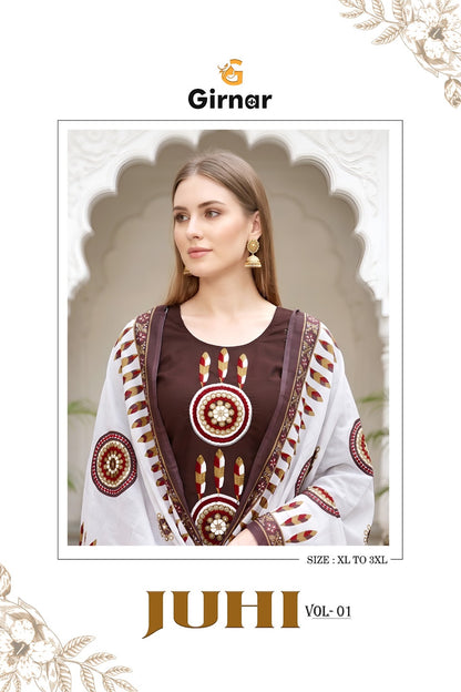 Juhi Vol 1 Girnar Readymade Cotton Pant Suits Supplier Gujarat