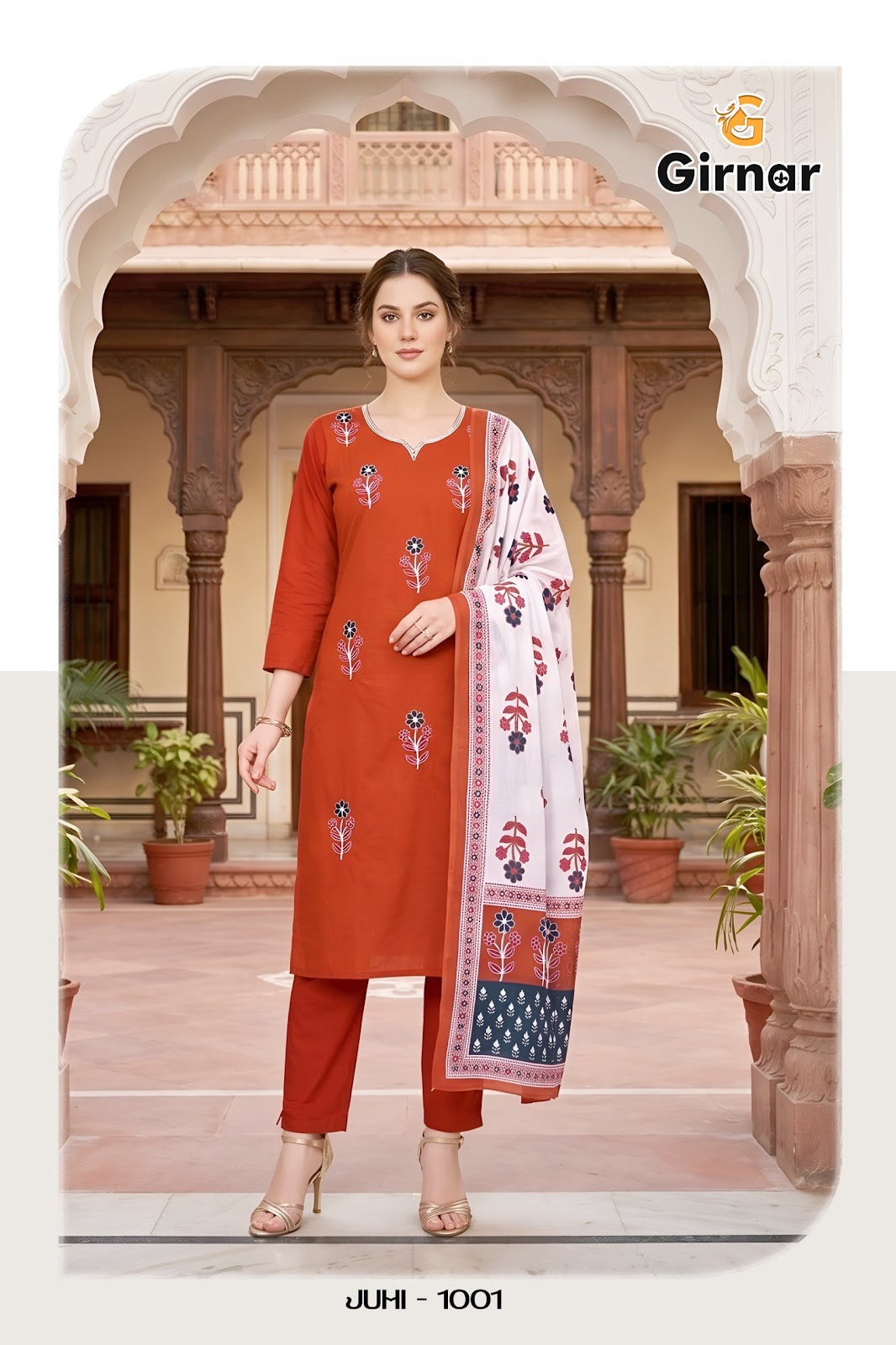Juhi Vol 1 Girnar Readymade Cotton Pant Suits Supplier Gujarat