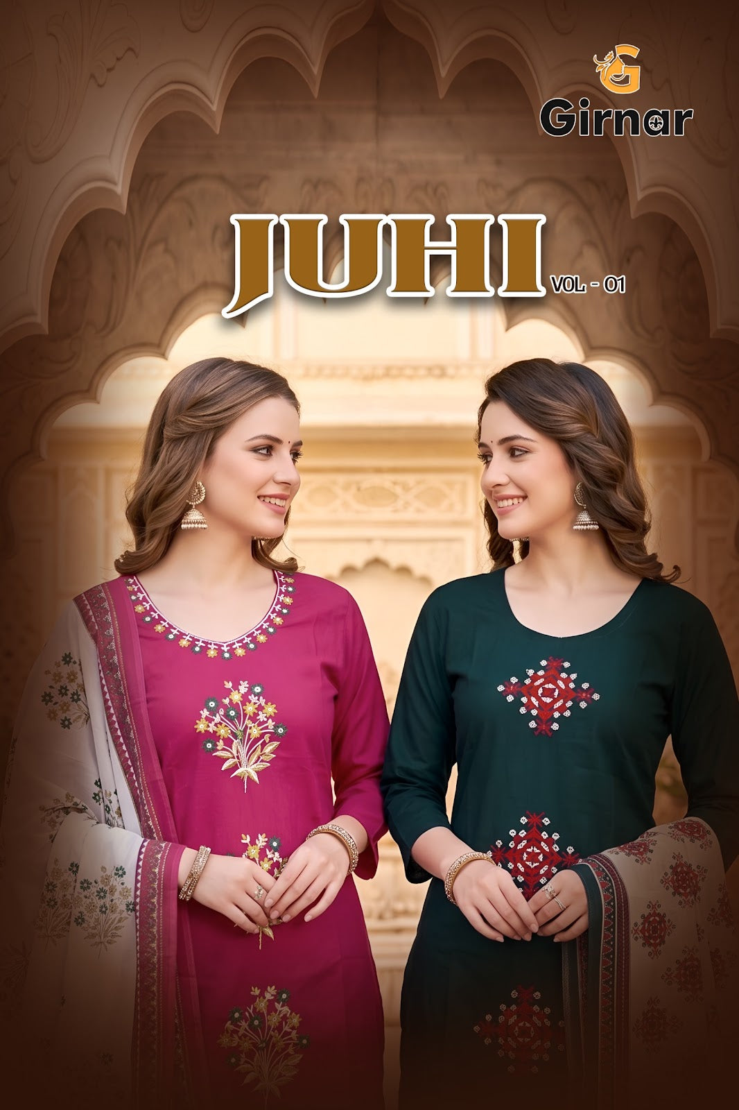 Juhi Vol 1 Girnar Readymade Cotton Pant Suits Supplier Gujarat