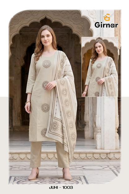 Juhi Vol 1 Girnar Readymade Cotton Pant Suits Supplier Gujarat