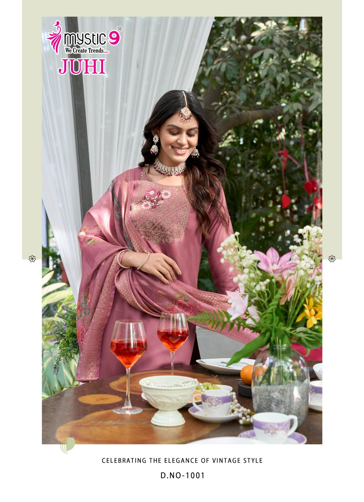 Juhi Vol 1 Mystic 9 Gaji Silk Readymade Pant Style Suits Exporter