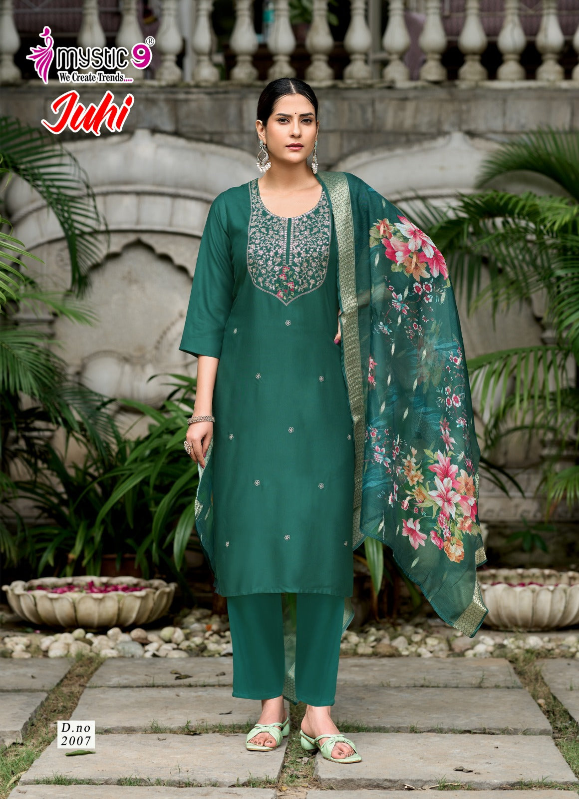 Juhi Vol 2 Mystic 9 Gaji Silk Readymade Pant Style Suits Exporter India