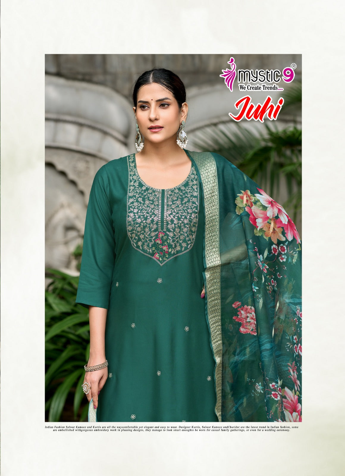 Juhi Vol 2 Mystic 9 Gaji Silk Readymade Pant Style Suits Exporter India