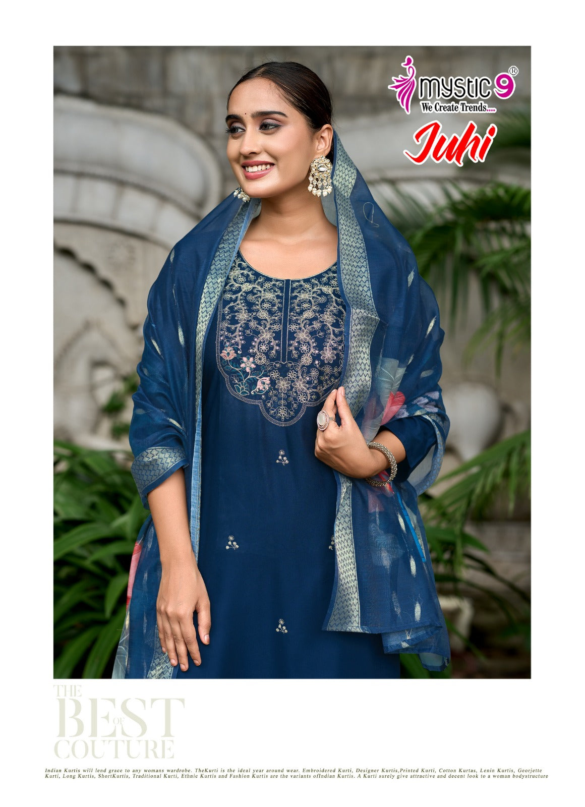 Juhi Vol 2 Mystic 9 Gaji Silk Readymade Pant Style Suits Exporter India