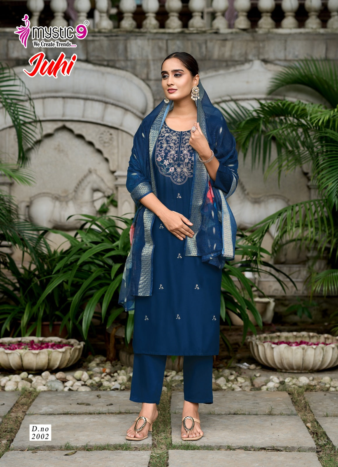 Juhi Vol 2 Mystic 9 Gaji Silk Readymade Pant Style Suits Exporter India