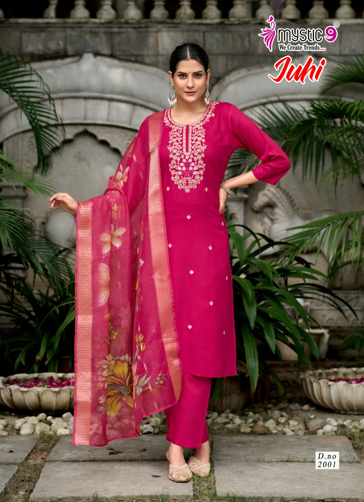 Juhi Vol 2 Mystic 9 Gaji Silk Readymade Pant Style Suits Exporter India