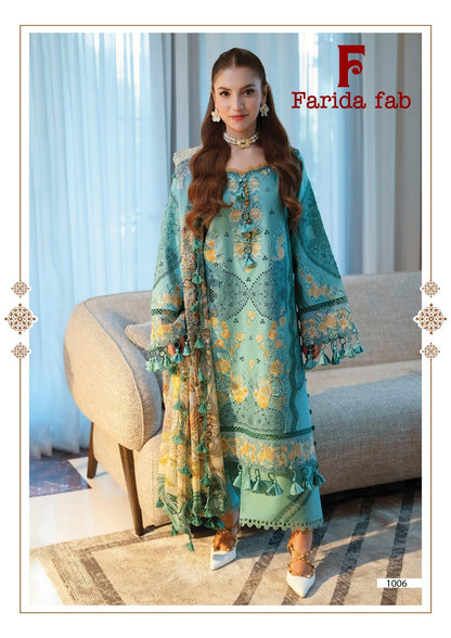 Julfat Vol 11 Farida Fab Lawn Cotton Karachi Salwar Suits Supplier