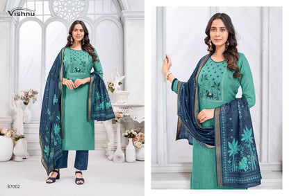 Juliana Vishnu Impex Linen Pant Style Suits Supplier Ahmedabad