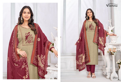 Juliana Vishnu Impex Linen Pant Style Suits Supplier Ahmedabad
