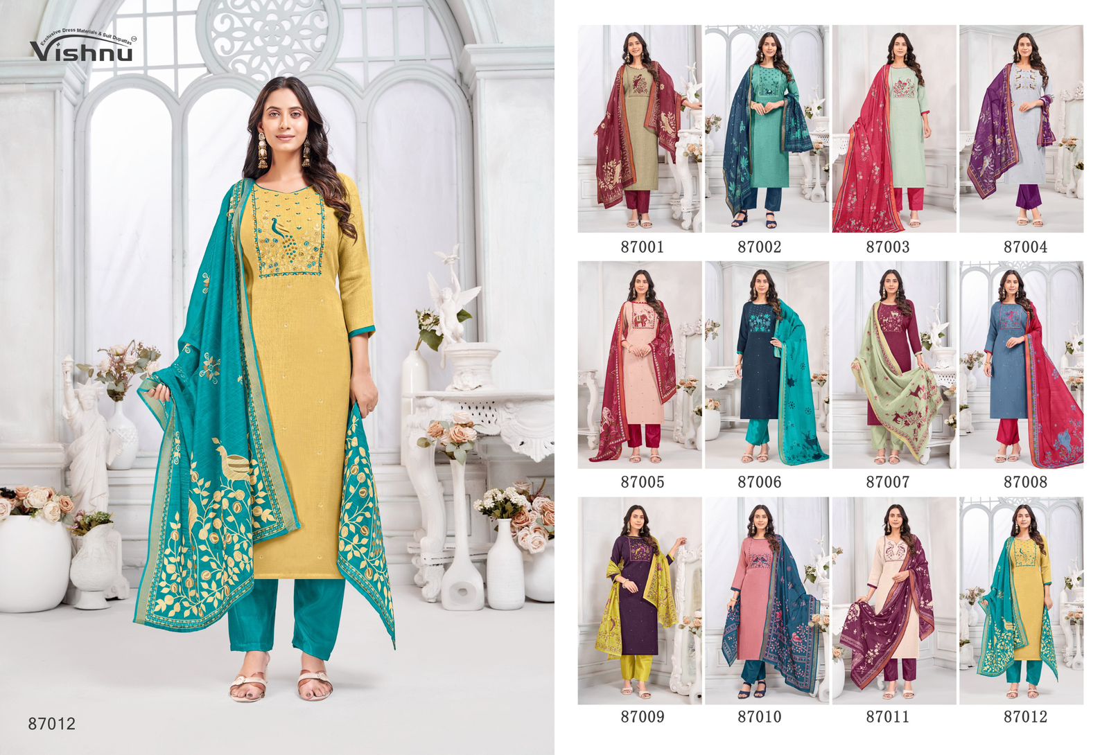 Juliana Vishnu Impex Linen Pant Style Suits Supplier Ahmedabad