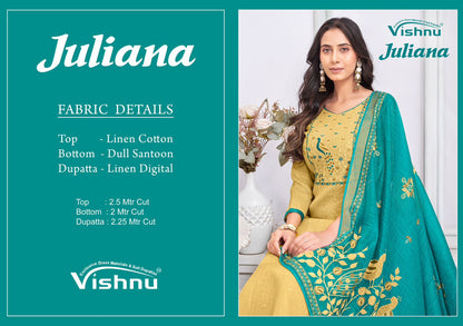 Juliana Vishnu Impex Linen Pant Style Suits Supplier Ahmedabad
