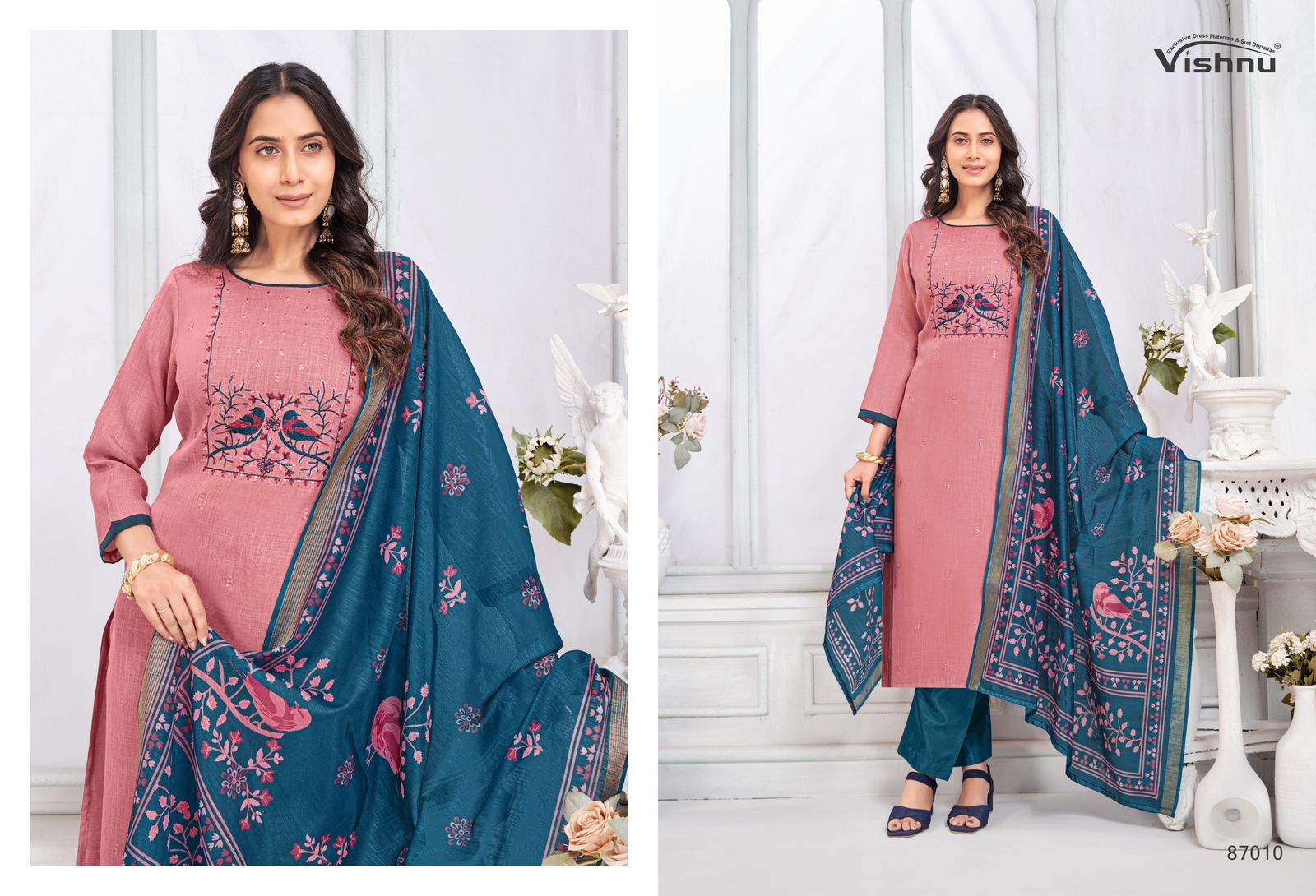 Juliana Vishnu Impex Linen Pant Style Suits Supplier Ahmedabad