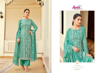 Julie Avon Trendz Viscose Georgette Pant Style Suits Supplier Ahmedabad