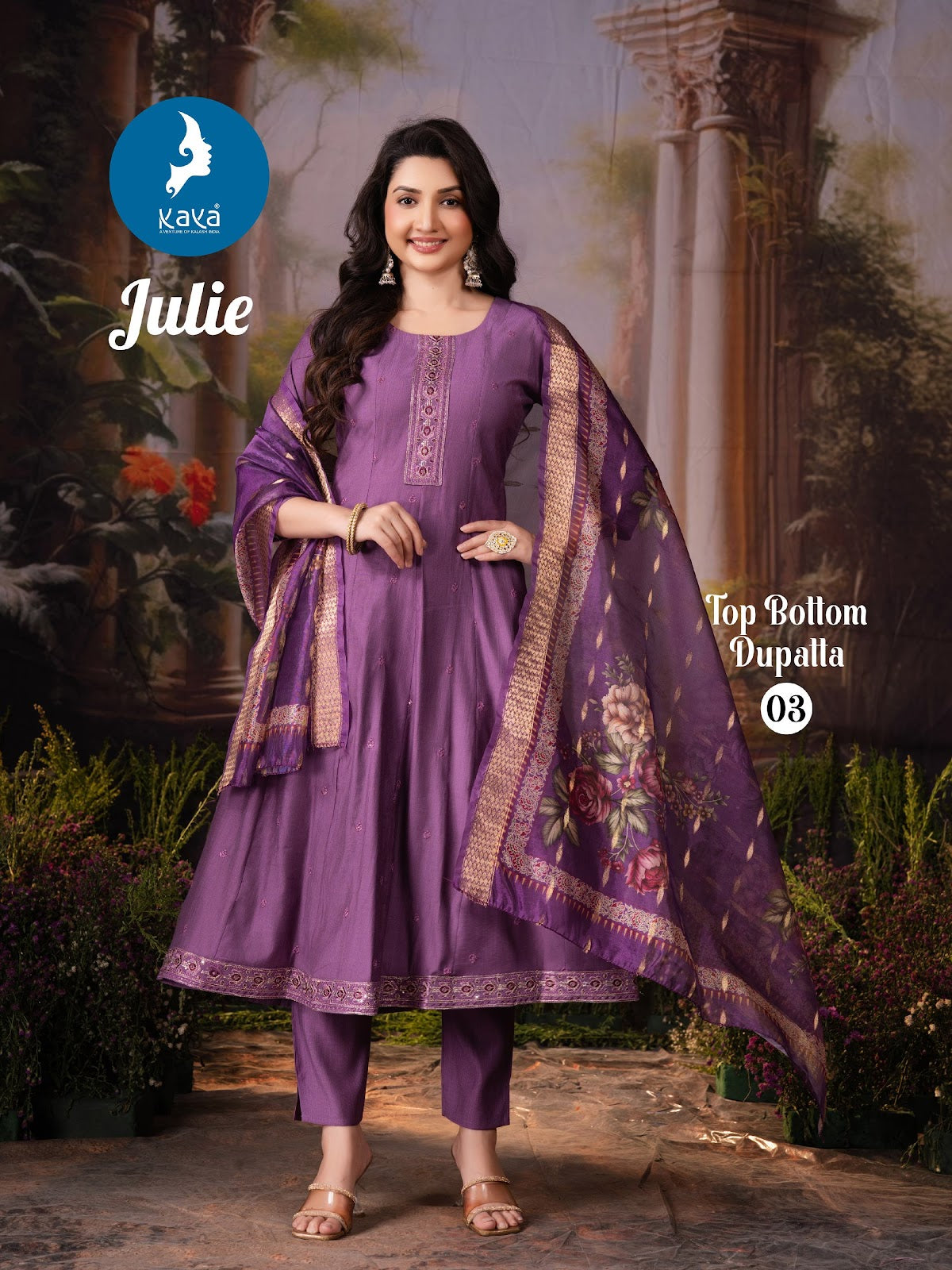 Julie Kaya Vertican Readymade Anarkali Suits Exporter India