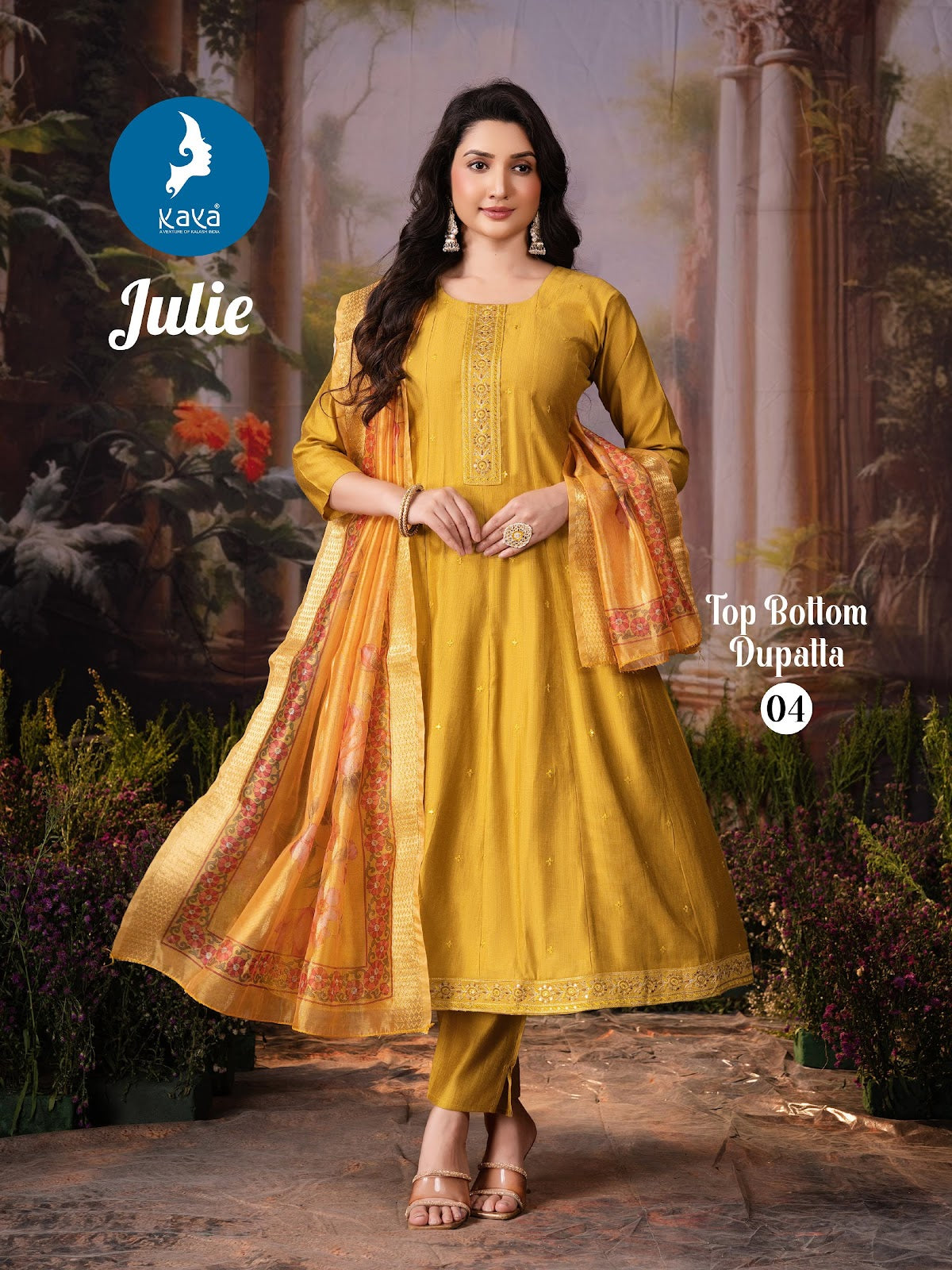 Julie Kaya Vertican Readymade Anarkali Suits Exporter India