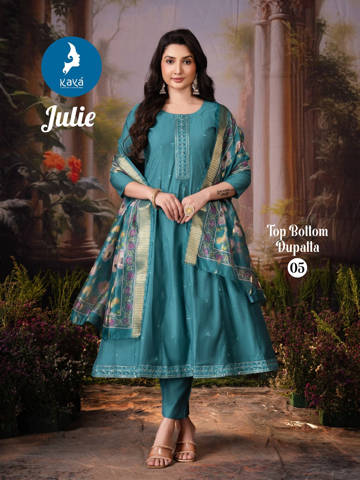 Julie Kaya Vertican Readymade Anarkali Suits Exporter India