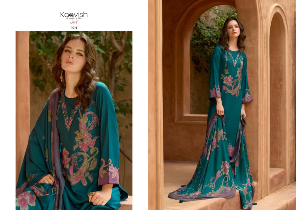 Julie Kilory Kaavish Viscose Pashmina Suits Wholesale Price